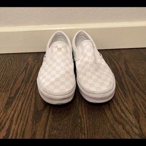 white checkered vans